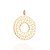 MAXI PINGENTE FOLHEADO A OURO DETALHES TRABALHADOS. MED 4,5CM ROMMANEL 542812 - Imagem 1