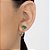 ARGOLA FOLHEADO A OURO ARO CORRENTE COM CRISTAL VERDE. MED 1,7CM ROMMANEL 527279 - Imagem 4