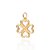 PINGENTE FOLHEADO A OURO TREVO DE QUATRO FOLHAS. MED 2,9CM ROMMANEL 542815 - Imagem 1