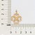 PINGENTE FOLHEADO A OURO TREVO DE QUATRO FOLHAS. MED 2,9CM ROMMANEL 542815 - Imagem 3