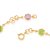 PULSEIRA FOLHEADO A OURO FLORES COLORIDAS E TREVOS VAZADOS. MED 20CM ROMMANEL 550676 - Imagem 2