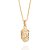 PINGENTE FOLHEADO A OURO FACE DE CRISTO. MED 2,4CM ROMMANEL 542846 - Imagem 2