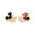 BRINCO MICKEY E MINNIE FOLHEADO A OURO COM APLIQUE DE RESINA. MED 1,3CM ROMMANEL 527314 - Imagem 2