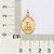 PINGENTE MEDALHA FOLHEADO A OURO SANTO ANTÔNIO. MED 2,8CM ROMMANEL 542832 - Imagem 3