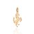 PINGENTE CAVALO FOLHEADO A OURO. MED 2,1CM ROMMANEL 542837 - Imagem 1