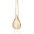 MAX PINGENTE FOLHEADO A OURO GOTA ABAULADA. MED 5CM ROMMANEL 542848 - Imagem 2