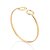 BRACELETE FERRADURA FOLHEADO A OURO. MED 6,2CM DIÂMETRO ROMMANEL 552150 - Imagem 2