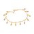 PULSEIRA FOLHEADO A OURO COM CRISTAIS COLORIDOS. MED 19CM ROMMANEL 552153 - Imagem 1