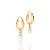 ARGOLA FOLHEADO A OURO COM PÉROLA. MED 2,3CM ROMMANEL 527303 - Imagem 1
