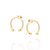 BRINCO FERRADURA FOLHEADO A OURO. MED 2CM ROMMANEL 527304 - Imagem 1