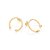 BRINCO FERRADURA FOLHEADO A OURO. MED 2CM ROMMANEL 527304 - Imagem 2