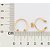BRINCO FERRADURA FOLHEADO A OURO. MED 2CM ROMMANEL 527304 - Imagem 3