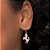 ARGOLA FOLHEADO A OURO COM PINGENTE CAVALO. MED 3,4CM ROMMANEL 527305 - Imagem 5