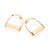 ARGOLA ESTRIBO FOLHEADO A OURO. MED 3,3CM ROMMANEL 527307 - Imagem 2
