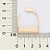 ARGOLA ESTRIBO FOLHEADO A OURO. MED 3,3CM ROMMANEL 527307 - Imagem 3