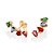 BRINCO CURVADO FOLHEADO A OURO COM CRISTAIS COLORIDOS. MED 1,90CM ROMMANEL 527310 - Imagem 2