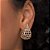 BRINCO GOTA ABAULADO FOLHEADO A OURO. MED 3CM ROMMANEL 527321 - Imagem 4