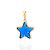 PINGENTE FOLHEADO A OURO ESTRELA DE CRISTAL. MED 3,7CM ROMMANEL 542861 - Imagem 1