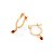 ARGOLA FOLHEADO A OURO CRISTAL VERMELHO. MED 2,1CM ROMMANEL 527162 - Imagem 2