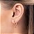 ARGOLA FOLHEADO A OURO CRISTAL VERMELHO. MED 2,1CM ROMMANEL 527162 - Imagem 4