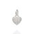 PINGENTE PRATA 925 CORAÇÃO COM ZIRCÔNIAS. MED 1,4CM ROMMANEL 840126 - Imagem 1