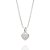 PINGENTE PRATA 925 CORAÇÃO COM ZIRCÔNIAS. MED 1,4CM ROMMANEL 840126 - Imagem 2