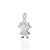 PINGENTE PRATA 925 MENINA COM ZIRCÔNIAS. MED 2,1CM ROMMANEL 840113 - Imagem 1