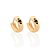 ARGOLA MASCULINA FOLHEADO A OURO COM ZIRCÔNIA PRETO. MED 1,1CM ROMMANEL 527319 - Imagem 1