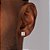 BRINCO ONE MASCULINO FOLHEADO A OURO COM ZIRCÔNIA. MED 6X6MM ROMMANEL 527320 - Imagem 4