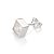 BRINCO ONE MASCULINO PRATA 925 COM ZIRCÔNIA. MED 6X6MM ROMMANEL 820185 - Imagem 1