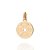 PINGENTE MASCULINO FOLHEADO A OURO ANILHA DE ACADEMIA. MED 2,7CM ROMMANEL 542842 - Imagem 1