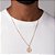 PINGENTE MASCULINO FOLHEADO A OURO ANILHA DE ACADEMIA. MED 2,7CM ROMMANEL 542842 - Imagem 4