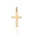 PINGENTE MASCULINO FOLHEADO A OURO FORMATO CRUZ. MED 3,8CM ROMMANEL 542843 - Imagem 1