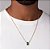 PINGENTE RETANGULAR MASCULINO FOLHEADO A OURO COM CRISTAL VERDE. MED 1,20CM ROMMANEL 542845 - Imagem 4