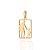 PINGENTE MASCULINO PAI E FILHO FOLHEADO A OURO. MED 3,3CM ROMMANEL 542859 - Imagem 1