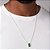 PINGENTE RETANGULAR MASCULINO PRATA 925 COM CRISTAL VERDE. MED 1,20CM ROMMANEL 840129 - Imagem 4