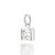 PINGENTE SOLITÁRIO MASCULINO PRATA 925 COM ZIRCÔNIA. MED 6X6MM ROMMANEL 840128 - Imagem 1