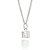 PINGENTE SOLITÁRIO MASCULINO PRATA 925 COM ZIRCÔNIA. MED 6X6MM ROMMANEL 840128 - Imagem 2