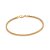 PULSEIRA MASCULINA RABO DE RAPOSA FOLHEADO A OURO. MED 21CM ROMMANEL 552155 - Imagem 1