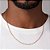 CORDÃO MASCULINO FOLHEADO A OURO ELO CADEADO. MED 50CM ROMMANEL 532530 - Imagem 4