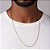 CORDÃO MASCULINO FOLHEADO A OURO ELO CADEADO. MED 60CM ROMMANEL 532531 - Imagem 4