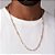 CORDÃO MASCULINO FOLHEADO A OURO ELO CADEADO. MED 60CM ROMMANEL 532535 - Imagem 4