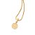PINGENTE MEDALHA FOLHEADO A OURO SÃO BENTO. MED 2CM ROMMANEL 542868 - Imagem 2