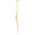 BRINCO LOSANGO FOLHEADO A OURO. MED 6,70CM ROMMANEL 526022 - Imagem 2