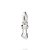 PINGENTE FIGA PRATA 925 COM ZIRCÔNIAS. MED 1,5CM ROMMANEL 840116 - Imagem 1