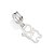 BERLOQUE PRATA 925 GATO VAZADO. MED 2CM ROMMANEL 840101 - Imagem 1