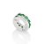 BERLOQUE STOPPER SEPARADOR PRATA 925 COM ZIRCÔNIAS VERDE. MED 0,8CM ROMMANEL 840106 - Imagem 1