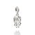 BERLOQUE PRATA 925 TRISTEZA. MED 2,8CM ROMMANEL 840117 - Imagem 2