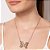 GARGANTILHA BORBOLETA FOLHEADO A OURO COM ZIRCÔNIAS. MED 50CM ROMMANEL 532545 - Imagem 3
