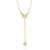 COLAR GRAVATA BORBOLETAS FOLHEADO A OURO COM ZIRCÔNIAS. MED 50CM ROMMANEL 532543 - Imagem 1